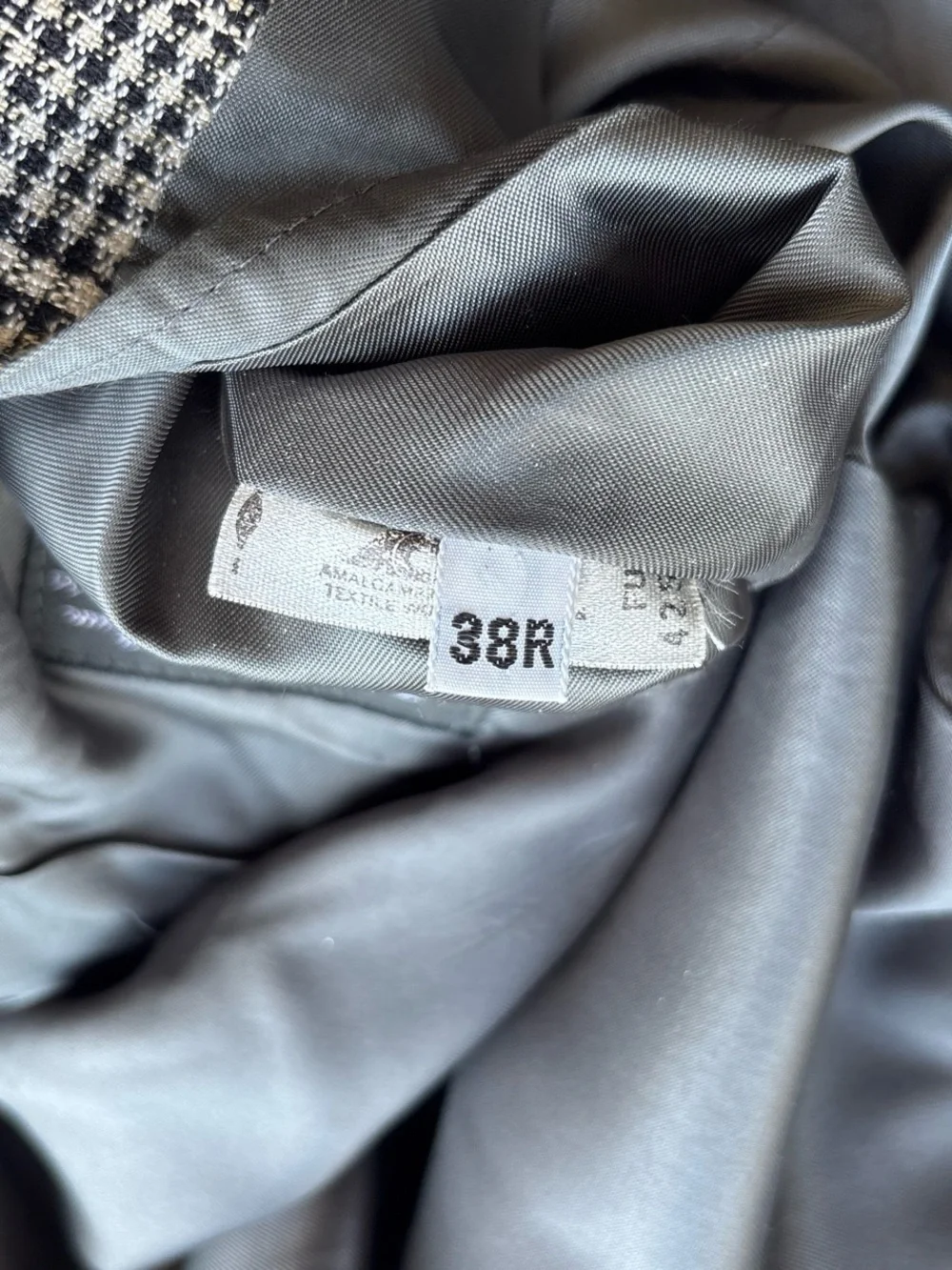 Vintage Men’s Dior Monsieur Glen Plaid Sport Coat Blazer Luxury Jacket 38R